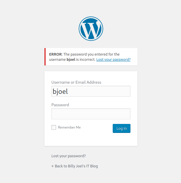 bjoel wp-login